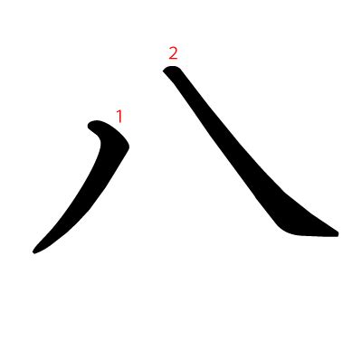 八画 漢字